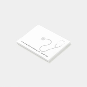 Stethoskop-Thema Sticky-Notepad Post-it Klebezettel