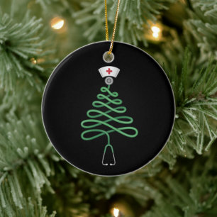Stethoskop Weihnachtsbaum Krankenschwester Arztkit Keramik Ornament