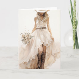 Stetson & Lace Wedding: Diamantstaub Karte