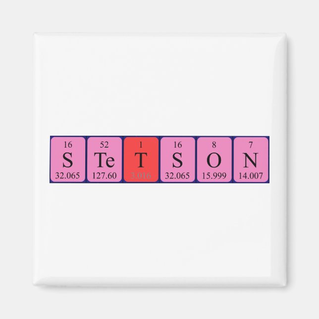 Stetson Periodenmagnetmagnet Magnet (Vorne)