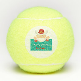 Stetson Santa Personalisiert Name Custom Christmas Tennisbälle