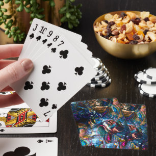 Stettete "schwere Farben" überlagern sich in Misch Spielkarten