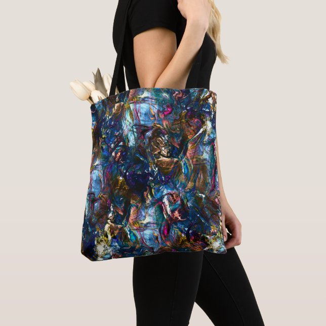 Stettete "schwere Farben" überlagern sich in Misch Tasche (Von Nahem)