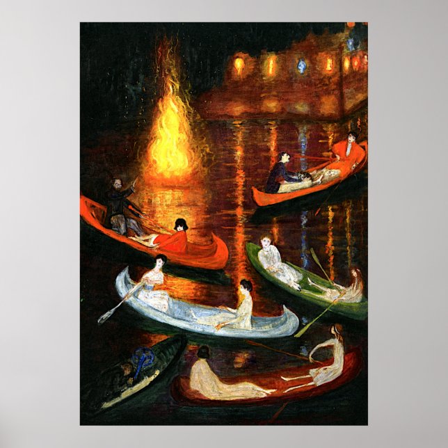 Stettheimer Malerei, Schicksal am See Poster (Vorne)