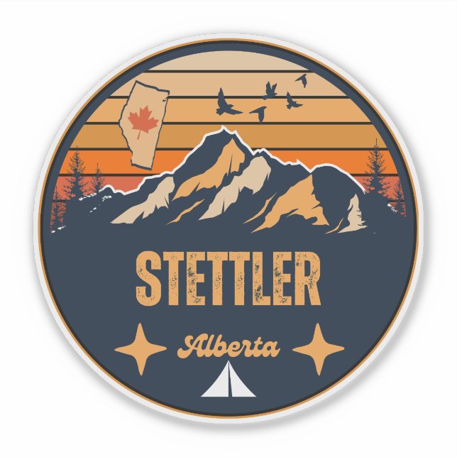 Stettler, Alberta Aufkleber (Vorderseite)
