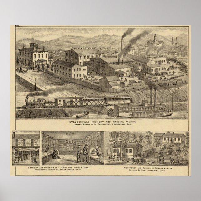 Steubenville Gießerei- und Maschinenbau Poster (Vorne)