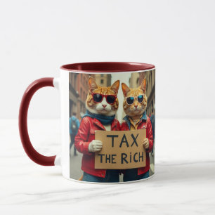 Steuer auf die reiche Katze Tasse