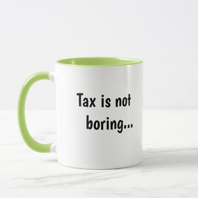 Steuer-nicht langweiliges grausames lustiges tasse (Links)