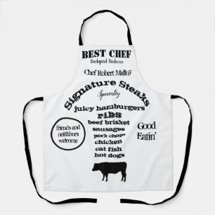Steuer Silhouette Schwarz Bester Koch Barbecue Schürze