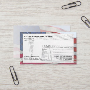 Steuer-Vorbereiter-bundesstaatliche Visitenkarte