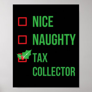 Steuerberater Funny Pajama Weihnachtsgeschenk Poster