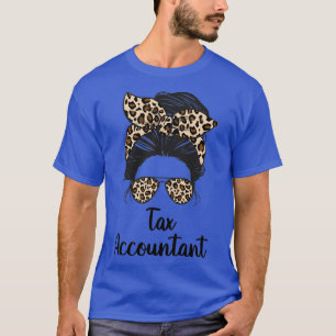 Steuerberater Messy Bun Life Tax Accountant MAMA L T-Shirt
