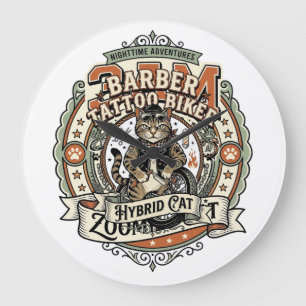 Steuerberater Steuererklärung Saison Katze Steuerb Große Wanduhr