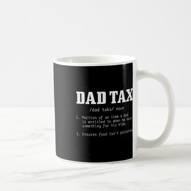 Steuerdefinition Funny Vatertag 2 Kaffeetasse (Rechts)