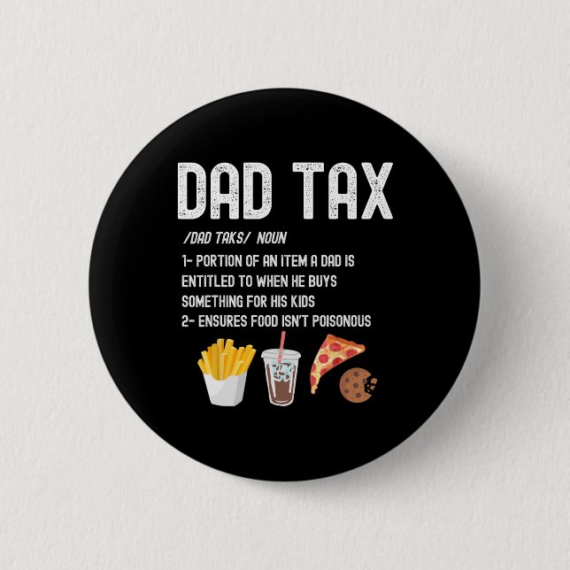 Steuerdefinition Funny Vathers Day Daddy Spaß Vate Button (Vorderseite)