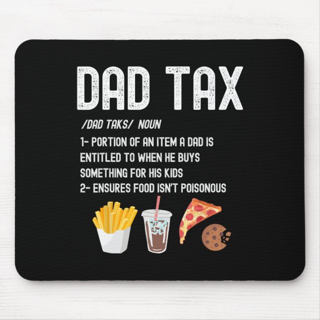 Steuerdefinition Funny Vathers Day Daddy Spaß Vate Mousepad (Vorne)