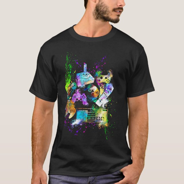 Steuere alle Dinge Videospiel-Controller T-Shirt (Vorderseite)