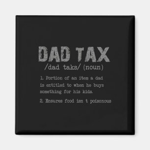 Steuerliche Definition Funny Vatertag Männer Jungs Magnet