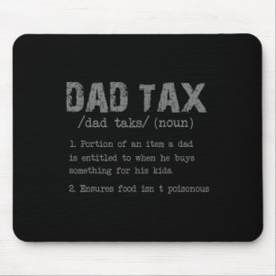 Steuerliche Definition Funny Vatertag Männer Jungs Mousepad