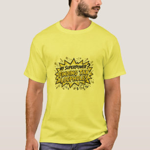 Steuerlücken findender lustiger Buchhalter T-Shirt