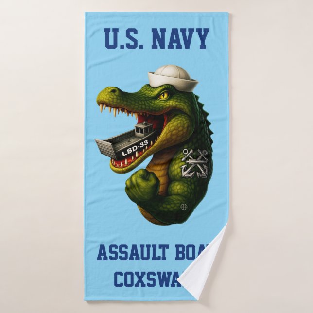 Steuermann des US Navy-Angriffsboots Badehandtuch (Badehandtuch)