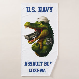 Steuermann des US Navy-Angriffsboots Badehandtuch