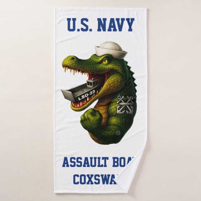 Steuermann des US Navy-Angriffsboots Badehandtuch (Badehandtuch)