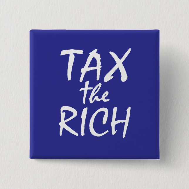 Steuern für Reiche Button (Vorderseite)
