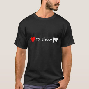 steuern Sie Kuhweiß, Herz, I, um darzustellen T-Shirt