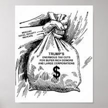 Steuersenkungen für das Poster "Super Rich Donors"