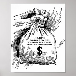 Steuersenkungen für das Poster "Super Rich Donors"