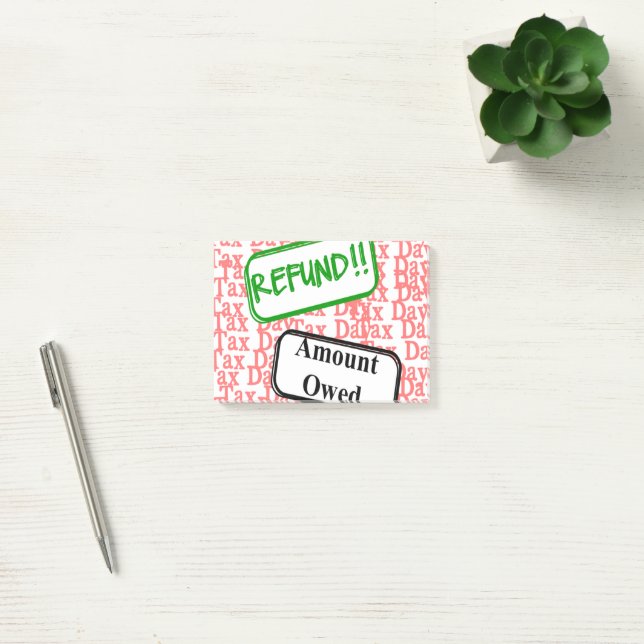Steuertag noch einmal? post-it klebezettel (Büro)