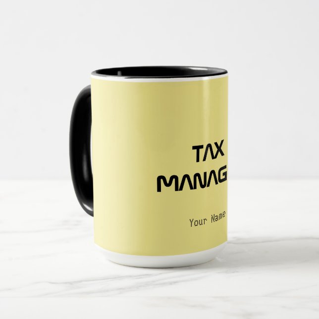 "STEUERVERWALTER" TASSE (Vorderseite Links)