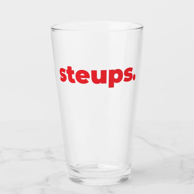 Steups Mug - Red Glas (Vorderseite)
