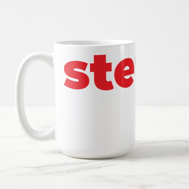 Steups-Tasse - Rot Kaffeetasse (Links)