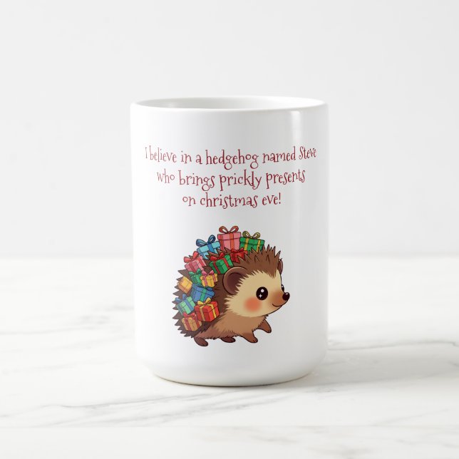 Steve der Igel – Lustiger Atheist  Kaffeetasse (Mittel)