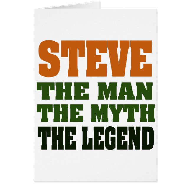 STEVE - der Mann, der Mythos, die Legende (Vorne)