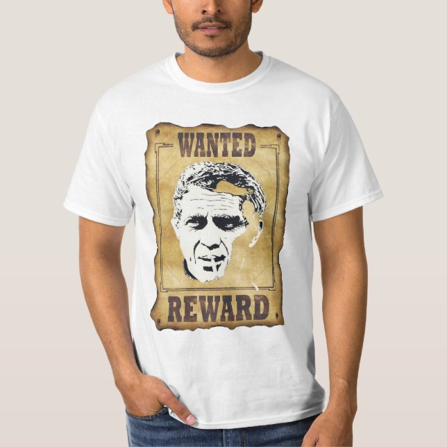 Steve MAC QUEEN WANTED T-Shirt (Vorderseite)