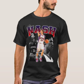 Steve Nash Phoeni Basketball Legende MVP Unterschr T-Shirt