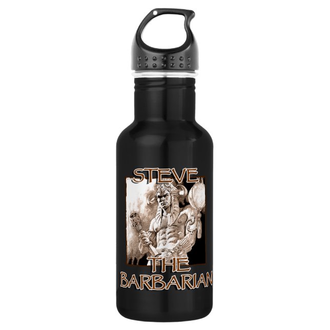 Steve The Barbarian Trinkflasche (Vorderseite)