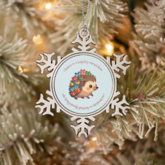 Steve The Hedgehog funny atheist Banner Ornament