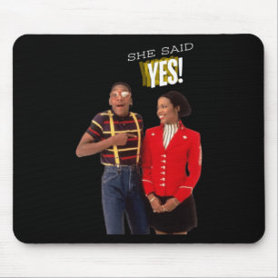 Steve Urkel Familie S Sie sagte ja! Aufkleber Mousepad