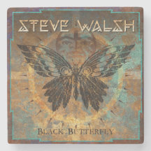 Steve Walsh Black Butterfly Untersetzer
