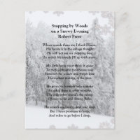 Steve Woods Snowy Abend Robert Frost Gedicht