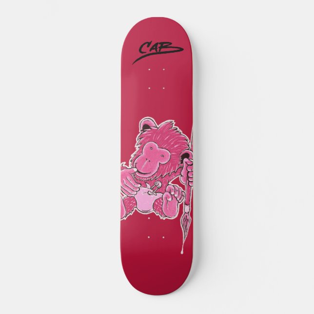 SteveCaballero "Affe-Bürste " Skateboard (Vorderseite)
