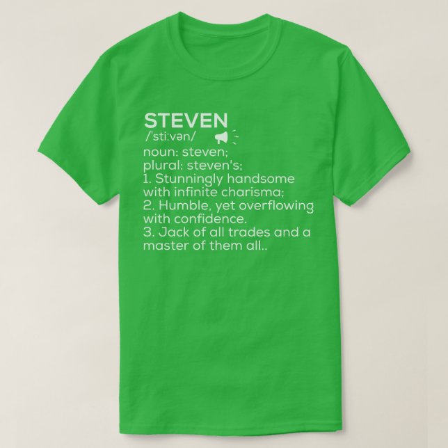 Steven Name Definition Steven Bedeutung Steven Nam T-Shirt (Design vorne)