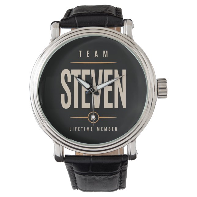Steven Personalisiert Name - Funny Steven Armbanduhr (Vorderseite)