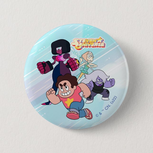 Steven Universe | Aktion Crystal Gem Group Button (Vorderseite)