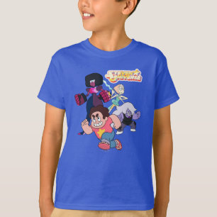 Steven Universe Aktion Crystal Gem Group T-Shirt