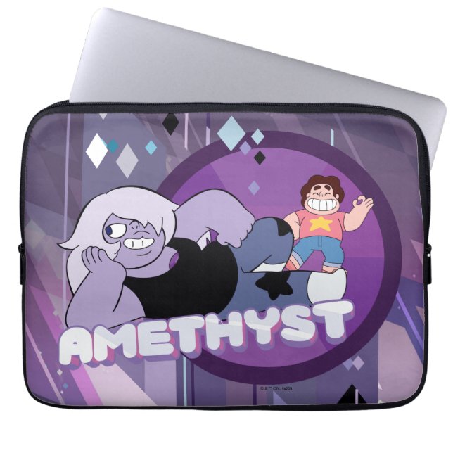 Steven Universe | Amethyst-Zeichen Grafik Laptopschutzhülle (Vorderseite)